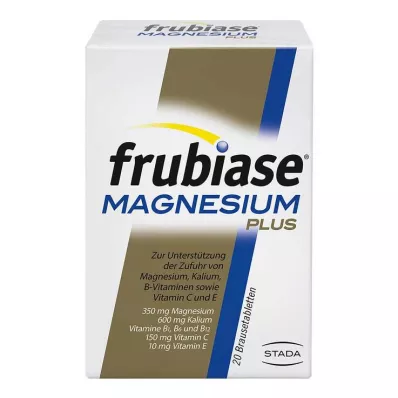 FRUBIASE MAGNESIUM Plus-brusetabletter, 20 stk