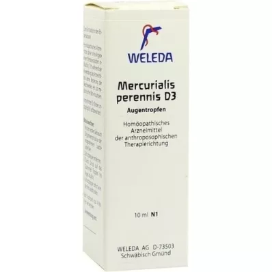 MERCURIALIS PERENNIS D 3 øjendråber, 10 ml