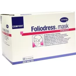 FOLIODRESS maske Comfort perfect green OP-masker, 50 stk