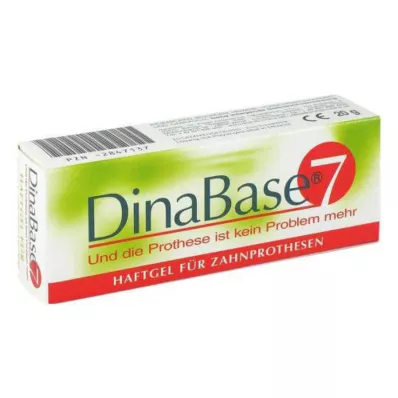 DINABASE 7 Klæbende gel til tandproteser, 1 stk