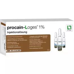 PROCAIN-Loges 1% opløsning til injektionsampuller, 50X2 ml