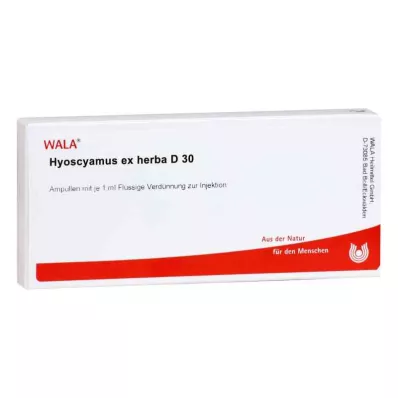 HYOSCYAMUS EX Herba D 30 fiole, 10X1 ml HYOSCYAMUS EX Herba D 30 fiole, 10X1 ml