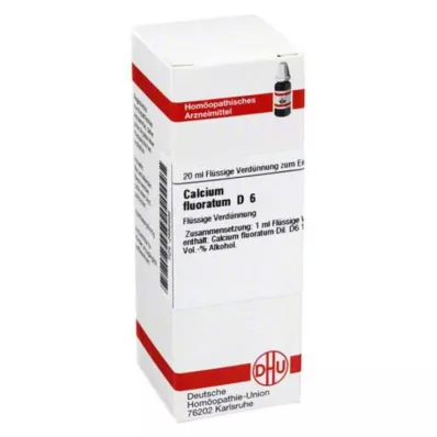 CALCIUM FLUORATUM D 6 fortynding, 20 ml