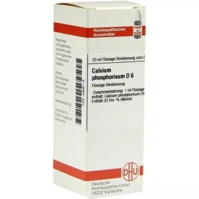 CALCIUM PHOSPHORICUM D 6 fortynding, 20 ml