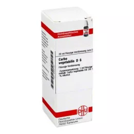 CARBO VEGETABILIS D 6 fortynding, 20 ml