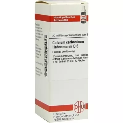 CALCIUM CARBONICUM Hahnemanni D 6 Fortynding, 20 ml