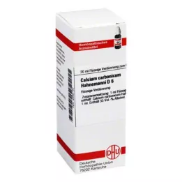 CALCIUM CARBONICUM Hahnemanni D 6 Fortynding, 20 ml