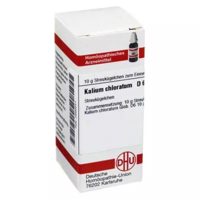 KALIUM CHLORATUM D 6 kugler, 10 g KALIUM CHLORATUM D 6 kugler, 10 g