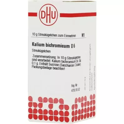 KALIUM BICHROMICUM D 6 kugler, 10 g