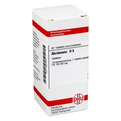ABROTANUM D 6 tabletter, 80 kapsler