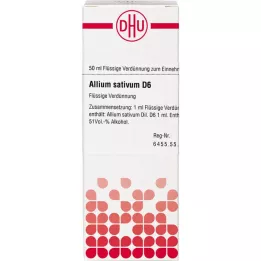 ALLIUM SATIVUM D 6 fortynding, 50 ml