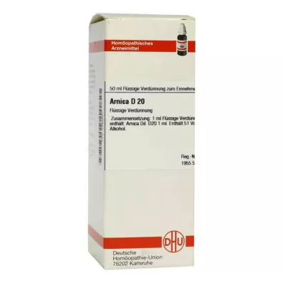 ARNICA D 20 fortynding, 50 ml ARNICA D 20 fortynding, 50 ml