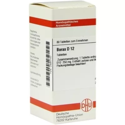 BORAX D 12 tabletter, 80 kapsler