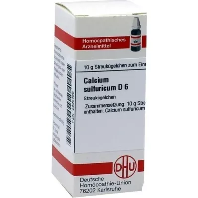 CALCIUM SULFURICUM D 6 kugler, 10 g