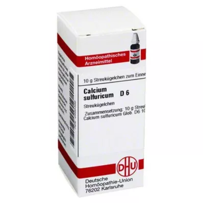 CALCIUM SULFURICUM D 6 kugler, 10 g