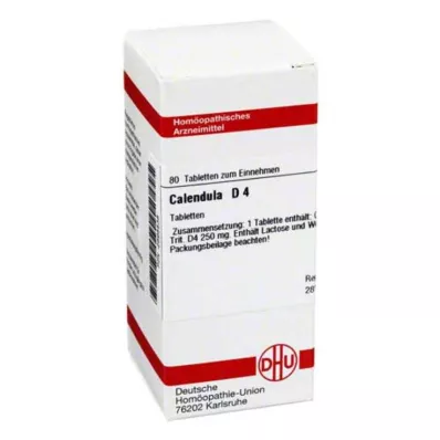 CALENDULA D 4 tabletter, 80 kapsler