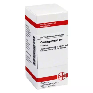CARDIOSPERMUM D 4 tabletter, 80 kapsler