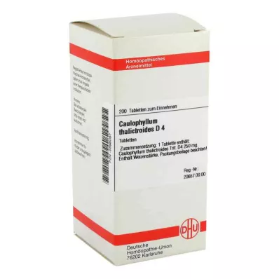 CAULOPHYLLUM THALICTROIDES D 4 tabletter, 200 kapsler