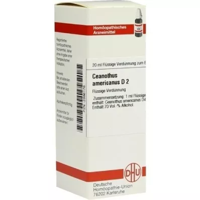 CEANOTHUS AMERICANUS D 2 fortynding, 20 ml