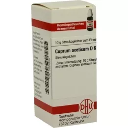 CUPRUM ACETICUM D 6 kugler, 10 g