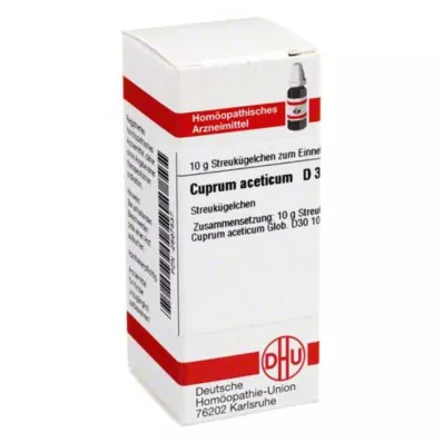 CUPRUM ACETICUM D 30 kugler, 10 g CUPRUM ACETICUM D 30 kugler, 10 g
