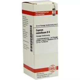 CUPRUM METALLICUM D 6 fortynding, 20 ml