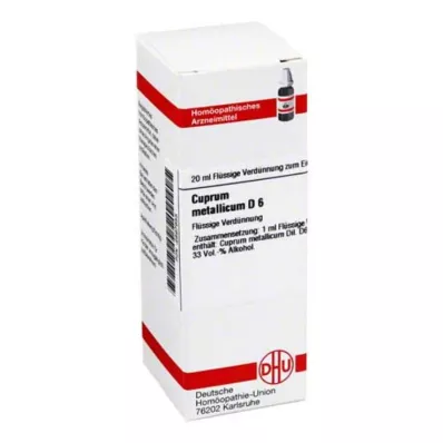 CUPRUM METALLICUM D 6 fortynding, 20 ml