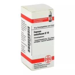 CUPRUM METALLICUM D 10 kugler, 10 g