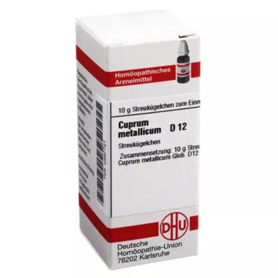 CUPRUM METALLICUM D 12 kugler, 10 g