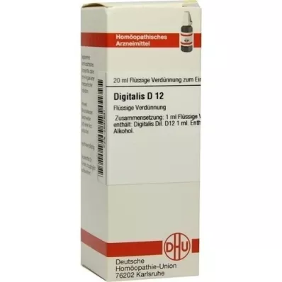DIGITALIS D 12 fortynding, 20 ml