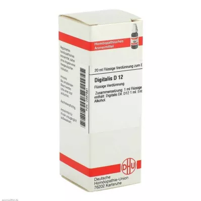 DIGITALIS D 12 fortynding, 20 ml DIGITALIS D 12 fortynding, 20 ml