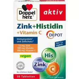 DOPPELHERZ Zink+Histidin Depot Tabletter aktiv, 30 stk