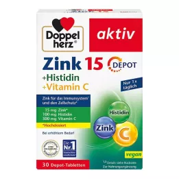 DOPPELHERZ Zink+Histidin Depot Tabletter aktiv, 30 stk