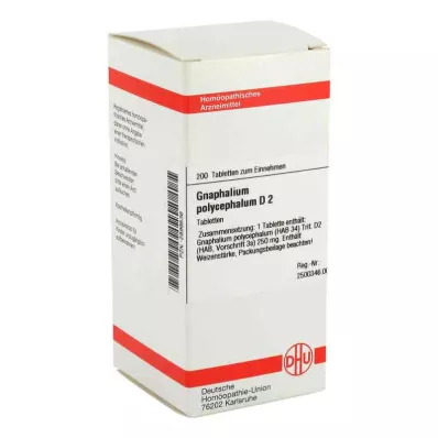 GNAPHALIUM POLYCEPHALUM D 2 tabletter, 200 kapsler