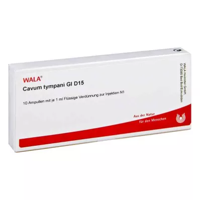 CAVUM tympani GL D 15 ampuller, 10X1 ml