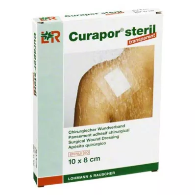 CURAPOR Sårforbinding steril transparent 8x10 cm, 5 stk