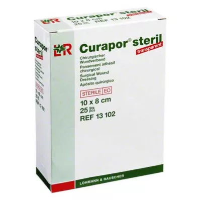 CURAPOR Sårforbinding steril transparent 8x10 cm, 25 stk