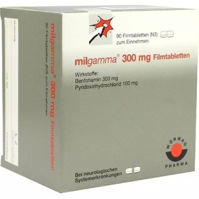 MILGAMMA 300 mg filmovertrukne tabletter, 90 stk