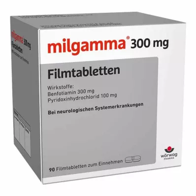 MILGAMMA 300 mg filmovertrukne tabletter, 90 stk