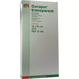 CURAPOR Sårforbinding steril transparent 10x25 cm, 25 stk