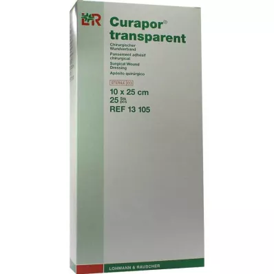 CURAPOR Sårforbinding steril transparent 10x25 cm, 25 stk