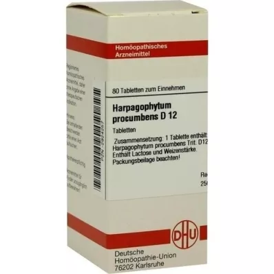 HARPAGOPHYTUM PROCUMBENS D 12 tabletter, 80 kapsler