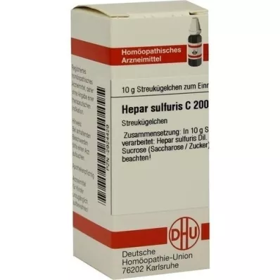 HEPAR SULFURIS C 200 kugler, 10 g