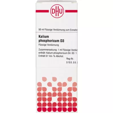 KALIUM PHOSPHORICUM D 3 fortynding, 50 ml