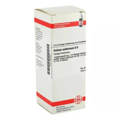 KALIUM SULFURICUM D 6 fortynding, 50 ml