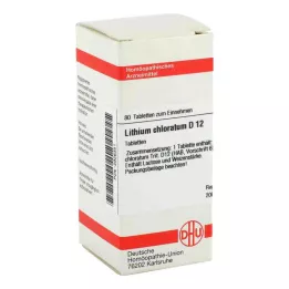 LITHIUM CHLORATUM D 12 tabletter, 80 kapsler