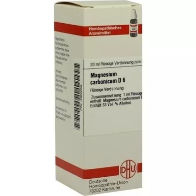 MAGNESIUM CARBONICUM D 6 fortynding, 20 ml