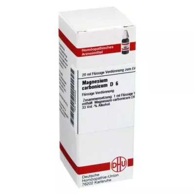 MAGNESIUM CARBONICUM D 6 fortynding, 20 ml