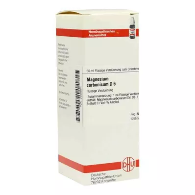 MAGNESIUM CARBONICUM D 6 fortynding, 50 ml