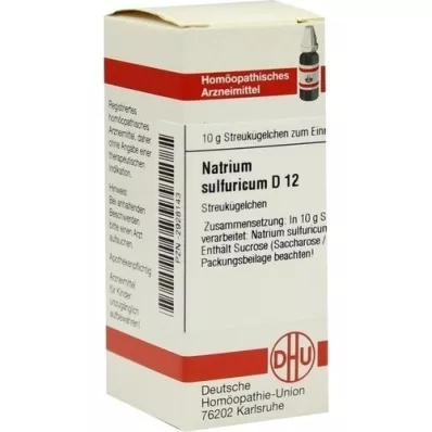 NATRIUM SULFURICUM D 12 kugler, 10 g